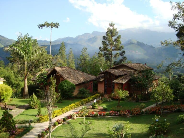 Chalé com vista panorâmica das montanhas de Visconde de Maua