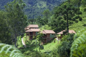 Chalés isolado no alto da colina em Visconde de Mauá