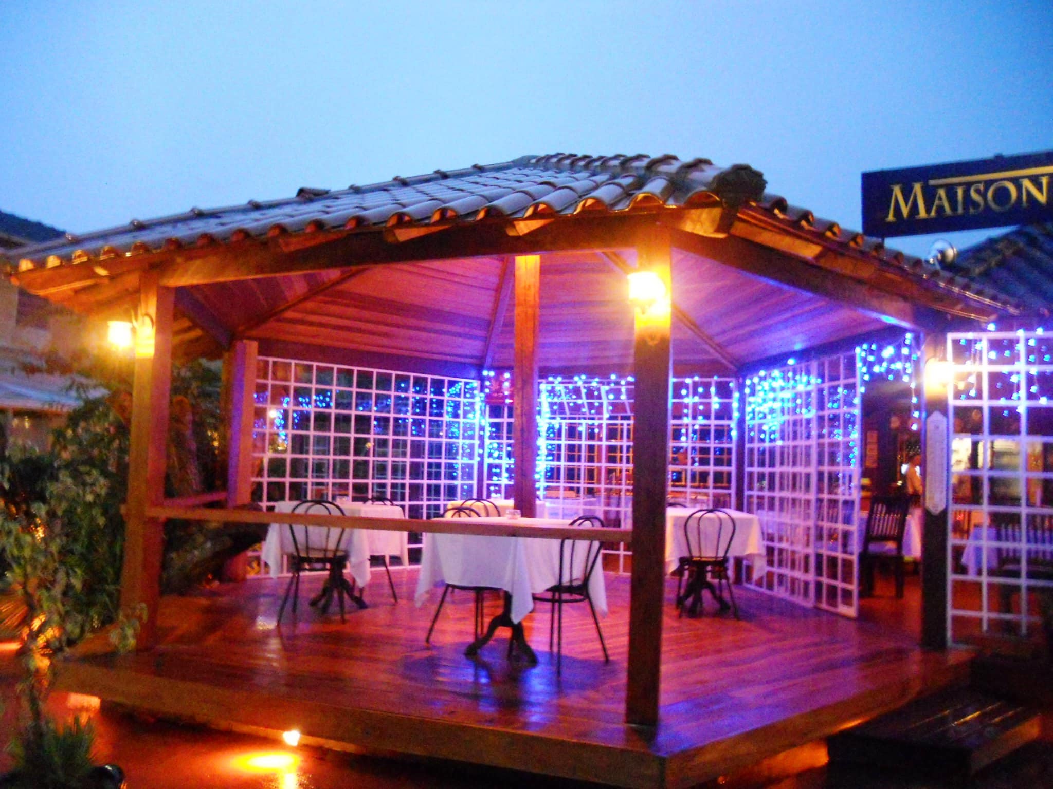 Deck do Restaurante de fondue em Visconde de Mauá