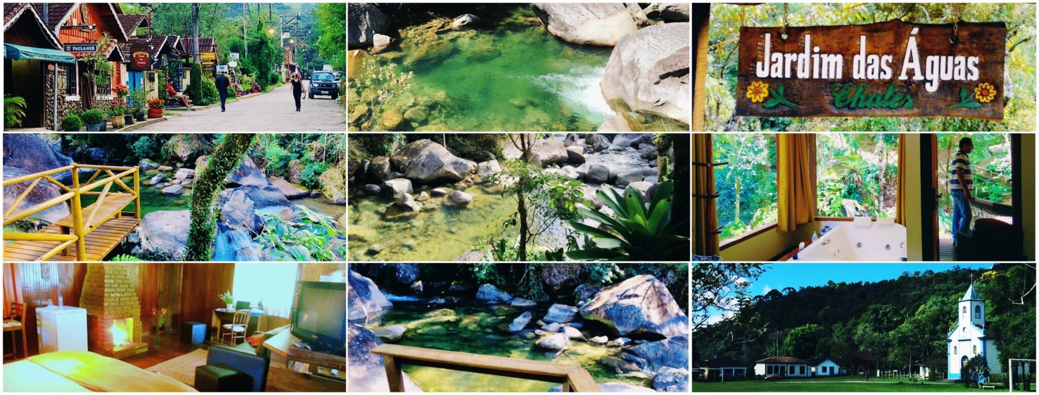 Cachoeira de águas limpasem em Visconde de Mauá