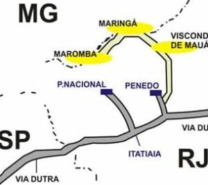 Mapas e como chegar em Visconde de Mauá