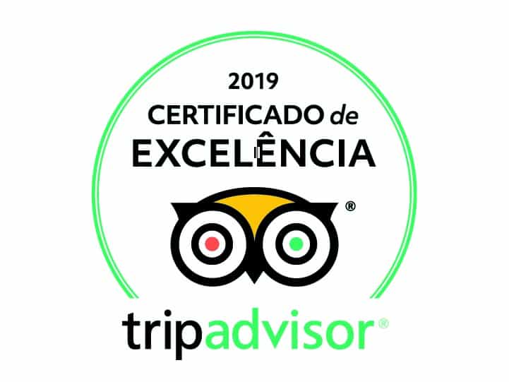 Selo de Garantia do TripAdvisor para as melhores Pousadas em Visconde de Mauá em 2019