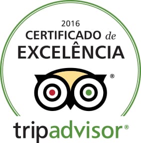 Selo de Garantia do TripAdvisor para as melhores Pousadas em Visconde de Mauá em 2016